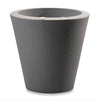 Dot with TruDrop™ Self-Watering - 16in diam. x 16in - Slate - Slate,16in diam. x 16in