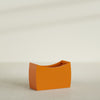 Seoul Large Curved Abstract Fiberglass Planter - 36 in x 16 in x 24 in - Gloss Tangerine - Gloss Tangerine,36 in x 16 in x 24 in