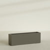 Tolga Extra Large Long Rectangle Fiberglass Planter - 72 in x 16 in x 24 in - Matte Bronze - Matte Bronze,72 in x 16 in x 24 in