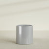 Rio Grande Medium Round Fiberglass Planter - 22 in x 22 in x 22 in - Metallic Silver - Metallic Silver,22 in x 22 in x 22 in
