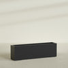 Miami Extra Large Narrow Rectangle Fiberglass Planter - 60 in x 12 in x 18 in - Matte Black - Matte Black,60 in x 12 in x 18 in