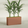 Potsdam Extra Large Long Rectangle Fiberglass Planter - 60 in x 16 in x 32 in - Matte Terracotta - Matte Terracotta,60 in x 16 in x 32 in