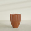 Alicante Medium Round Fiberglass Planter - 26 in x 26 in x 32 in - Matte Terracotta - Matte Terracotta,26 in x 26 in x 32 in