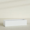 Torino Extra Large Wide Rectangle Fiberglass Planter - 72 in x 24 in x 18 in - Matte White - Matte White,72 in x 24 in x 18 in