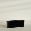Panama Extra Large Long Rectangle Fiberglass Planter - 48 in x 12 in x 18 in - Gloss Black - Gloss Black,48 in x 12 in x 18 in