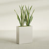 Perth Large Tall Rectangle Fiberglass Planter - 36 in x 16 in x 42 in - Satin Beige - Satin Beige,36 in x 16 in x 42 in