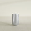Tall Hayden Medium Round Fiberglass Planter - 18 in x 18 in x 29 in - Metallic Silver - Metallic Silver,18 in x 18 in x 29 in