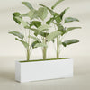 Tolga Extra Large Long Rectangle Fiberglass Planter - 72 in x 16 in x 24 in - Gloss White - Gloss White,72 in x 16 in x 24 in