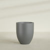 Valencia Large Round Fiberglass Planter - 27 in x 27 in x 31 in - Metallic Gunmetal - Metallic Gunmetal,27 in x 27 in x 31 in