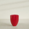 Alicante Medium Round Fiberglass Planter - 22 in x 22 in x 27 in - Gloss Red - Gloss Red,22 in x 22 in x 27 in