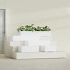 Antwerp Large Long Rectangle Fiberglass Planter - 36 in x 24 in x 12 in - Matte White - Matte White,36 in x 24 in x 12 in