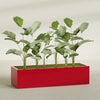 Torino Extra Large Wide Rectangle Fiberglass Planter - 72 in x 24 in x 18 in - Gloss Red - Gloss Red,72 in x 24 in x 18 in