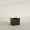 Montroy Medium Cube Square Fiberglass Planter - 24 in x 24 in x 24 in - Matte Black - Matte Black,24 in x 24 in x 24 in