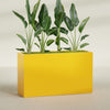Darwin Extra Large Long Rectangle Fiberglass Planter - 72 in x 24 in x 42 in - Gloss Saffron - Gloss Saffron,72 in x 24 in x 42 in