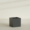Montroy Large Cube Square Fiberglass Planter - 36 in x 36 in x 36 in - Matte Charcoal - Matte Charcoal,36 in x 36 in x 36 in