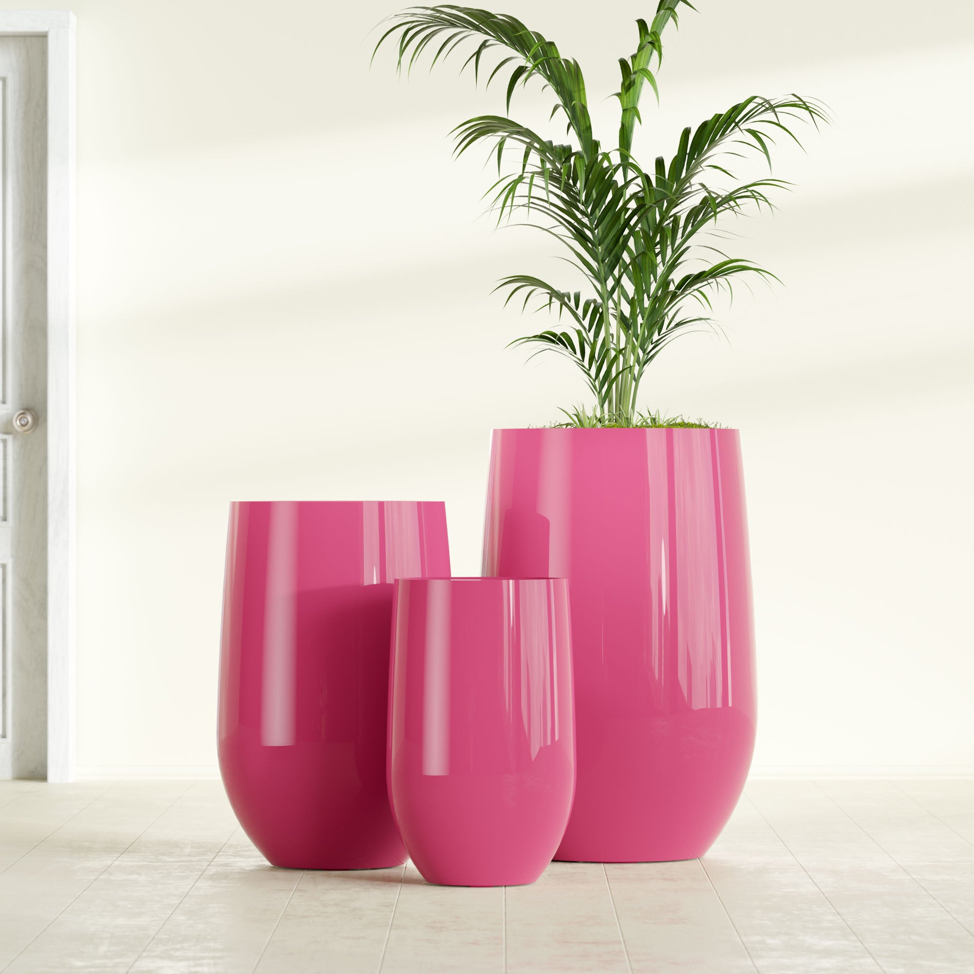 Fiberglass commercial planters