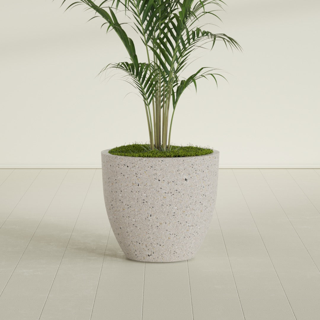Tapered Round - 33in diam. x 29in - StoneLight - Pearlstone - StoneLight - Pearlstone,33 in x 33 in x 29 in