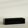 Torino Extra Large Wide Rectangle Fiberglass Planter - 72 in x 24 in x 18 in - Gloss Black - Gloss Black,72 in x 24 in x 18 in