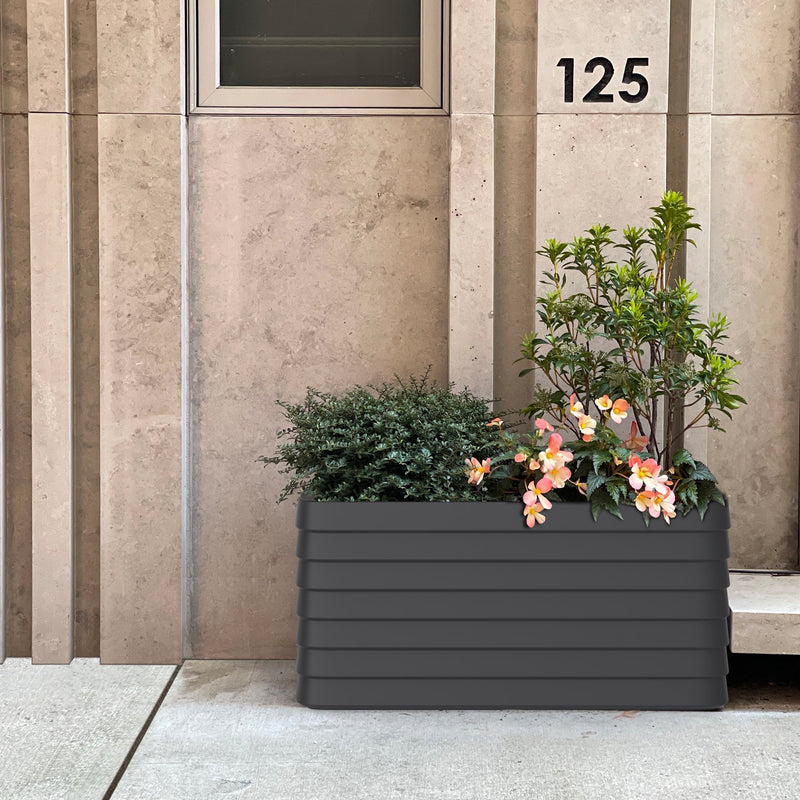 Crescent Garden | Slat Rectangle with TruDrop™ Self-Watering Image