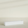 Salon Large Tall Rectangle Fiberglass Planter - 48 in x 8 in x 8 in - Gloss White - Gloss White,48 in x 8 in x 8 in