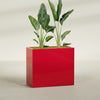 Darwin Extra Large Rectangle Fiberglass Planter - 48 in x 24 in x 42 in - Gloss Red - Gloss Red,48 in x 24 in x 42 in