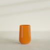 Tall Hayden Medium Round Fiberglass Planter - 12 in x 12 in x 20 in - Gloss Tangerine - Gloss Tangerine,12 in x 12 in x 20 in