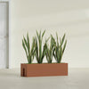 Tiergarden Large Long Over The Railing Rectangle Fiberglass Planter - 36 in x 12 in x 10 in - Matte Terracotta - Matte Terracotta,36 in x 12 in x 10 in