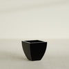 Lima Small Tapered Square Fiberglass Planter - 16 in x 16 in x 16 in - Gloss Black - Gloss Black,16 in x 16 in x 16 in