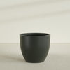 Wannsee Extra Large Round Fiberglass Planter - 50 in x 50 in x 44 in - Matte Charcoal - Matte Charcoal,50 in x 50 in x 44 in