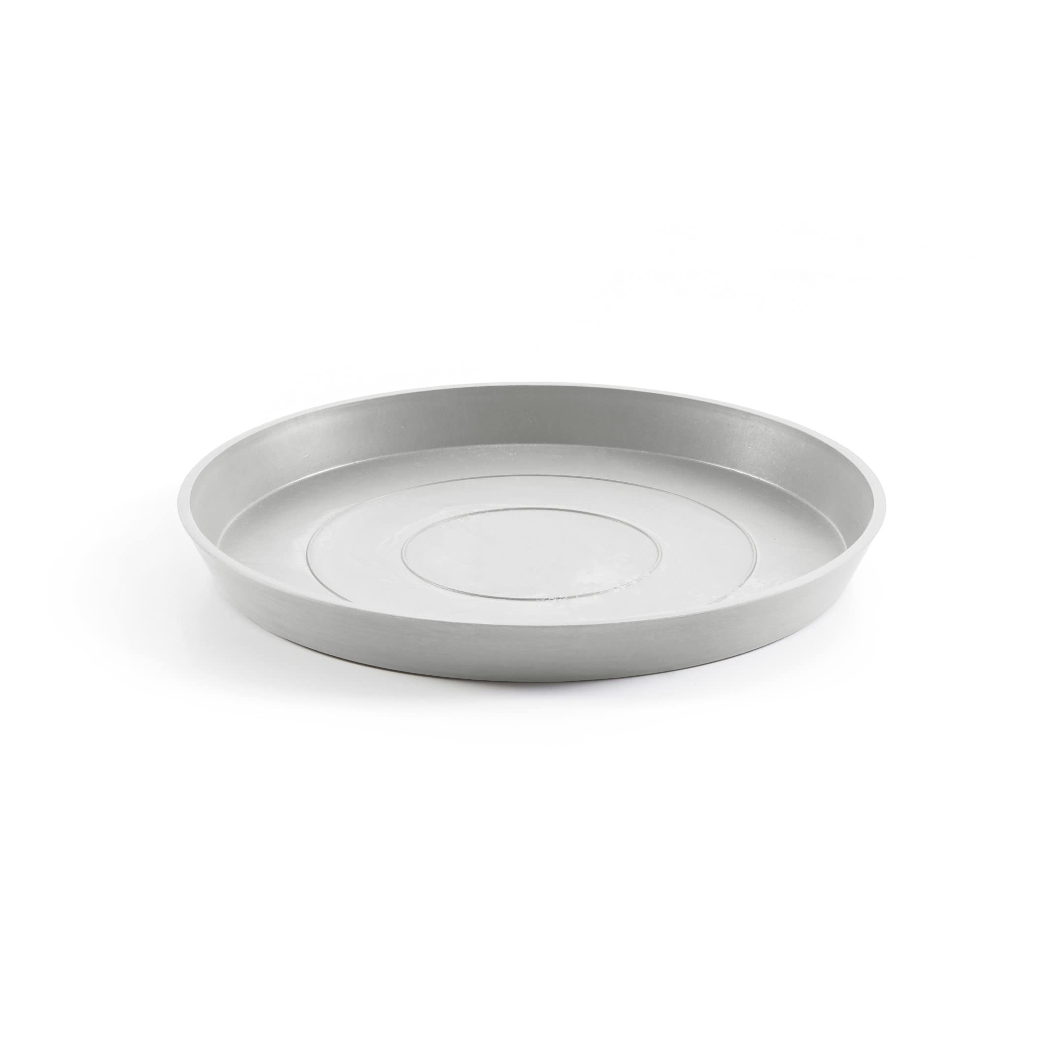Small Round Saucer - 17.5 in x 17.5 in x 1.5 in - White Grey - White Grey,17.5 in x 17.5 in x 1.5 in
