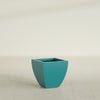 Lima Small Tapered Square Fiberglass Planter - 16 in x 16 in x 16 in - Satin Sea Foam - Satin Sea Foam,16 in x 16 in x 16 in