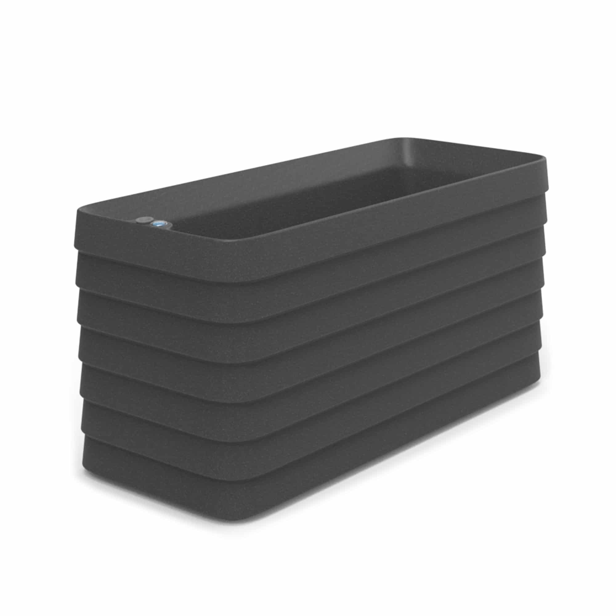 Slat Rectangle with TruDrop™ Self-Watering - 46.6in x 19in x 22.8in - Shadow - Shadow,46.6in x 19in x 22.8in