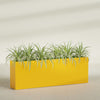 Hollywood Extra Large Narrow Rectangle Fiberglass Planter - 72 in x 12 in x 24 in - Gloss Saffron - Gloss Saffron,72 in x 12 in x 24 in