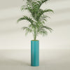 Corry Large Tall Cylinder Fiberglass Planter - 10 in x 10 in x 30 in - Satin Sea Foam - Satin Sea Foam,10 in x 10 in x 30 in