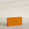Potsdam Extra Large Long Rectangle Fiberglass Planter - 60 in x 16 in x 32 in - Gloss Tangerine - Gloss Tangerine,60 in x 16 in x 32 in