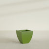 Lima Medium Tapered Square Fiberglass Planter - 20 in x 20 in x 20 in - Satin Green - Satin Green,20 in x 20 in x 20 in