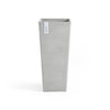 Rotterdam Medium Tall Square Planter - 12.6 in x 12.6 in x 27.5 in - White Grey - White Grey,12.5 in x 12.5 in x 27.5 in,Planter Only