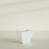 Lima Medium Tapered Square Fiberglass Planter - 20 in x 20 in x 20 in - Gloss White - Gloss White,20 in x 20 in x 20 in