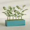 Torino Extra Large Wide Rectangle Fiberglass Planter - 60 in x 24 in x 18 in - Satin Sea Foam - Satin Sea Foam,60 in x 24 in x 18 in