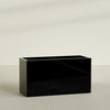 Brisbane Extra Large Long Rectangle Fiberglass Planter - 60 in x 24 in x 32 in - Gloss Black - Gloss Black,60 in x 24 in x 32 in