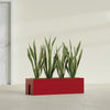 Tiergarden Large Long Over The Railing Rectangle Fiberglass Planter - 36 in x 12 in x 10 in - Gloss Red - Gloss Red,36 in x 12 in x 10 in