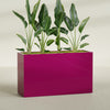 Darwin Extra Large Long Rectangle Fiberglass Planter - 72 in x 24 in x 42 in - Gloss Eggplant - Gloss Eggplant,72 in x 24 in x 42 in
