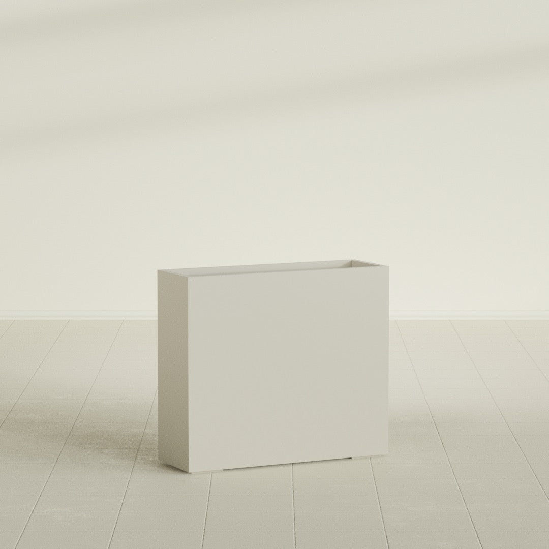 Perth Extra Large Long Rectangle Fiberglass Planter - 48 in x 16 in x 42 in - Satin Beige - Satin Beige,48 in x 16 in x 42 in