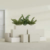 Tolga Large Rectangle Fiberglass Planter - 36 in x 16 in x 24 in - Satin Beige - Satin Beige,36 in x 16 in x 24 in