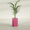 Potsdam Large Tall Rectangle Fiberglass Planter - 16 in x 16 in x 32 in - Gloss Pink Violet - Gloss Pink Violet,16 in x 16 in x 32 in