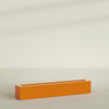 Salon Large Tall Rectangle Fiberglass Planter - 48 in x 8 in x 8 in - Gloss Tangerine - Gloss Tangerine,48 in x 8 in x 8 in