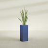 Delray Large Tall Rectangle Fiberglass Planter - 12 in x 12 in x 32 in - Matte Cobalt Blue - Matte Cobalt Blue,12 in x 12 in x 32 in