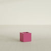 Montroy Small Cube Square Fiberglass Planter - 12 in x 12 in x 12 in - Gloss Pink Violet - Gloss Pink Violet,12 in x 12 in x 12 in