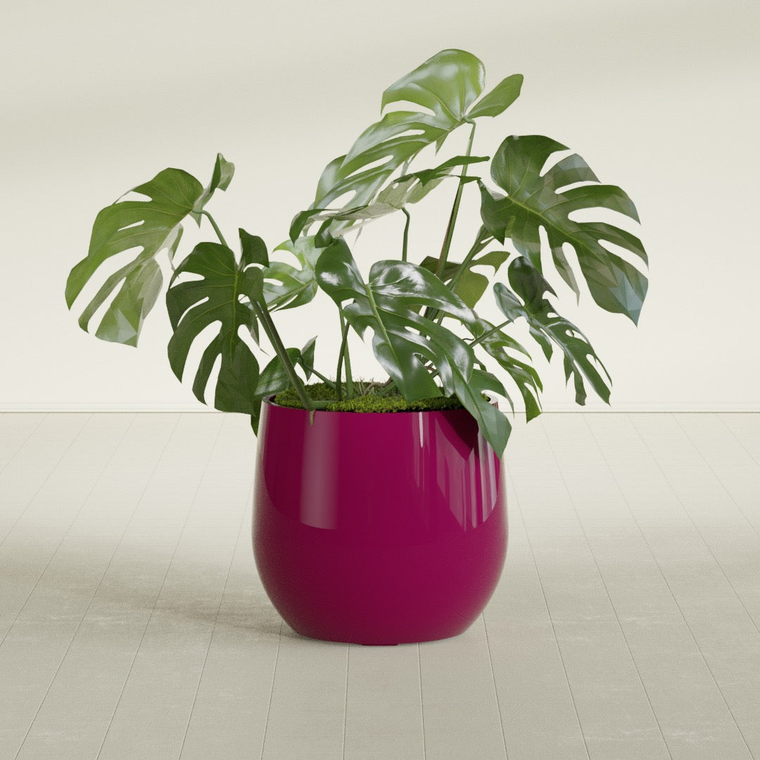 Westfield - 23in diam. x 21in - Gloss Eggplant - Gloss Eggplant,23 in diam. x 21 in H