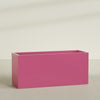 Brisbane Extra Large Long Rectangle Fiberglass Planter - 72 in x 24 in x 32 in - Gloss Pink Violet - Gloss Pink Violet,72 in x 24 in x 32 in